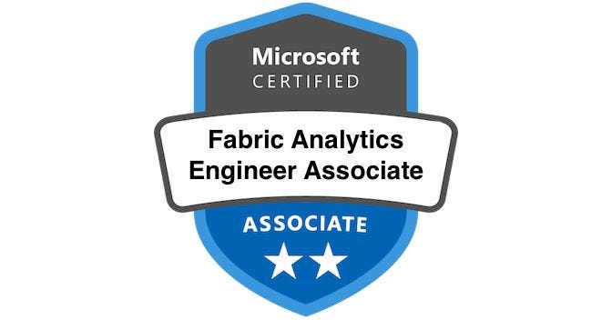 Microsoft Fabric Analytics Engineer Associate Badge